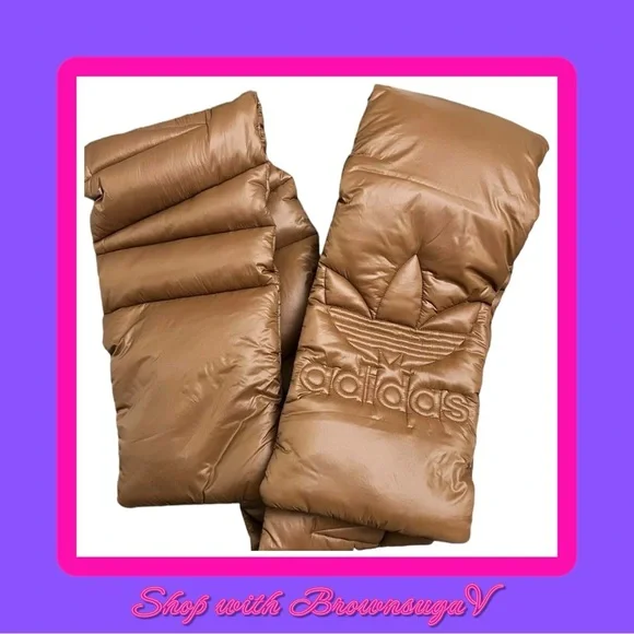 Ivy Park x Adidas scarf padded Insulated Wild Brown - Picture 2 of 6